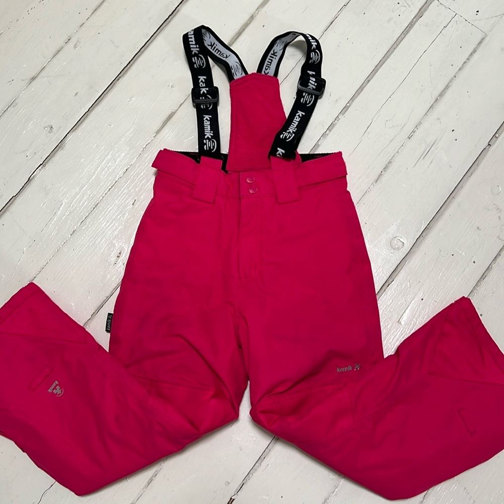 Kamik Snow Bib Ski Pants 7 in Fuschia / Hot Pink